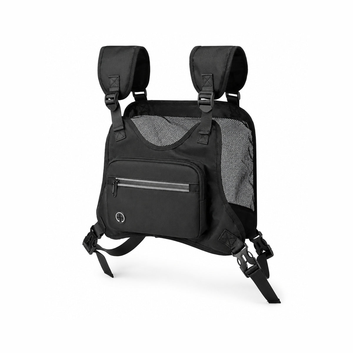 Reflective Running Chest Pack — pure white main image