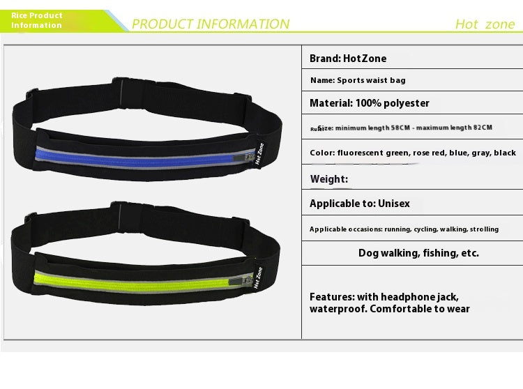 NightRun Waterproof Waist Pack product view 1